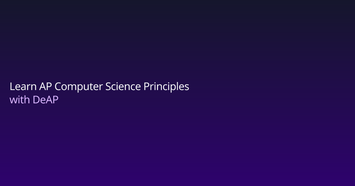 Chat - AP Computer Science Principles | DeAP Learning